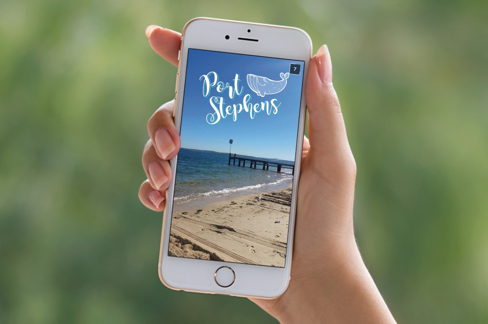 port stephens gets its own snapchat geofilter hunter geofilter design app
